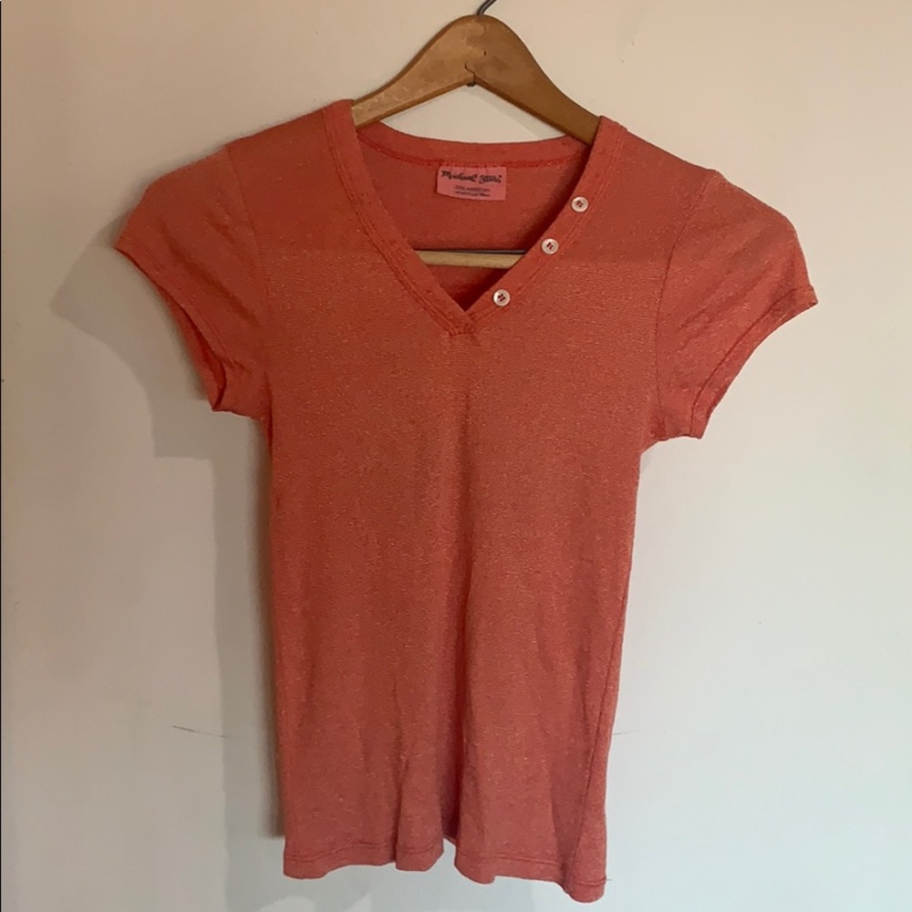 Michael Stars Coral Short Sleeve